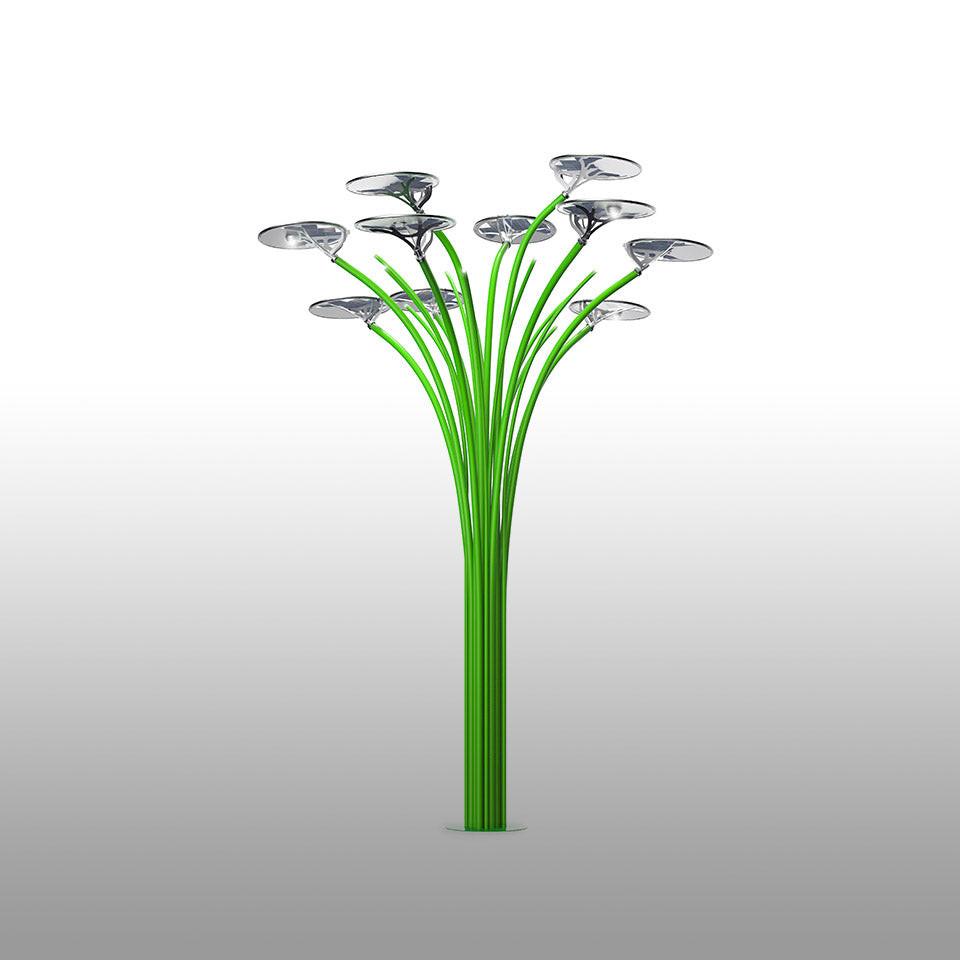 Solar Tree 2nd generation - 10 Heads Floor/Pole Lamp (Request Info).