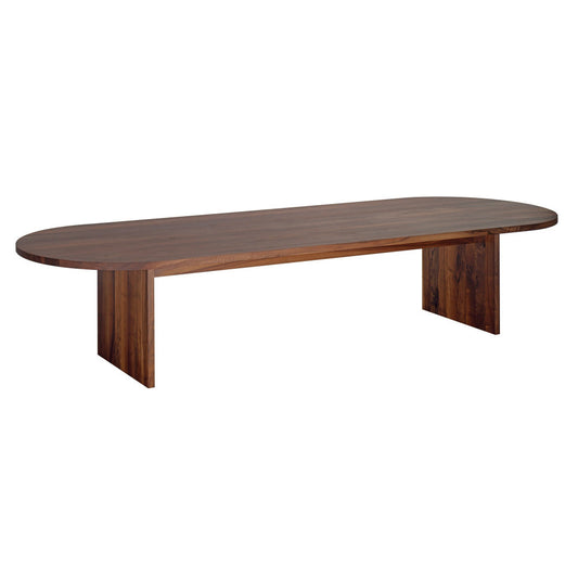 ASHIDA - Oval solid wood table.