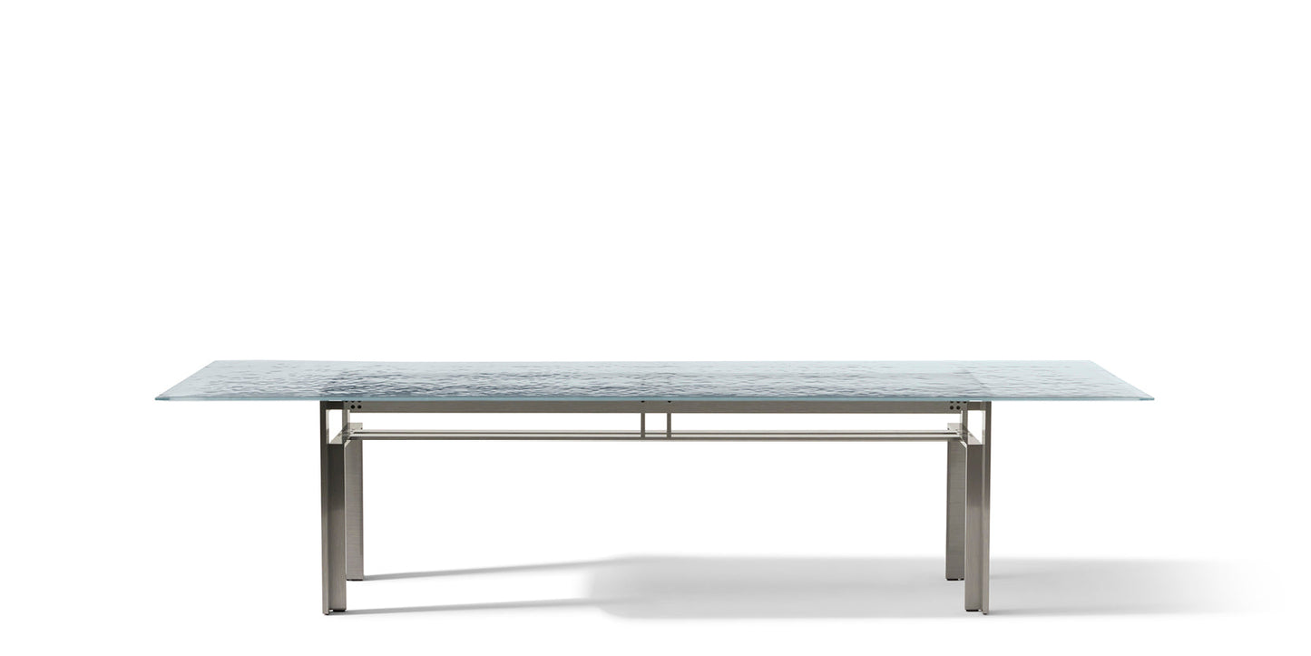 Doji Laguna - Rectangular steel base table.