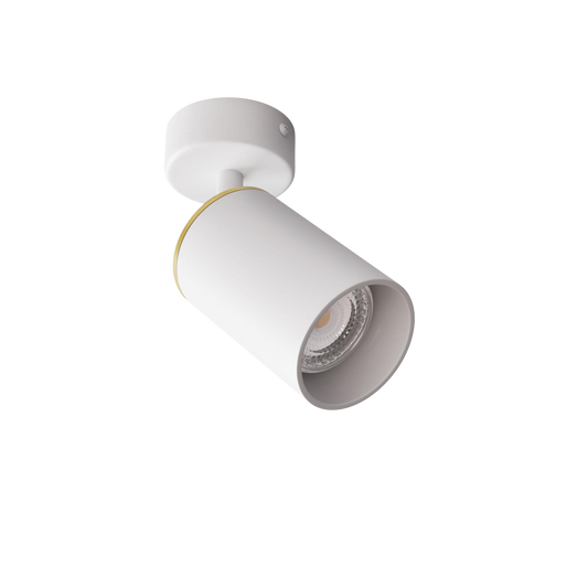 Edgespot Single 65 Spot by Edgeform #White / Brass