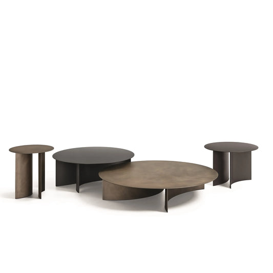 Flou PIERRE - Round metal coffee table