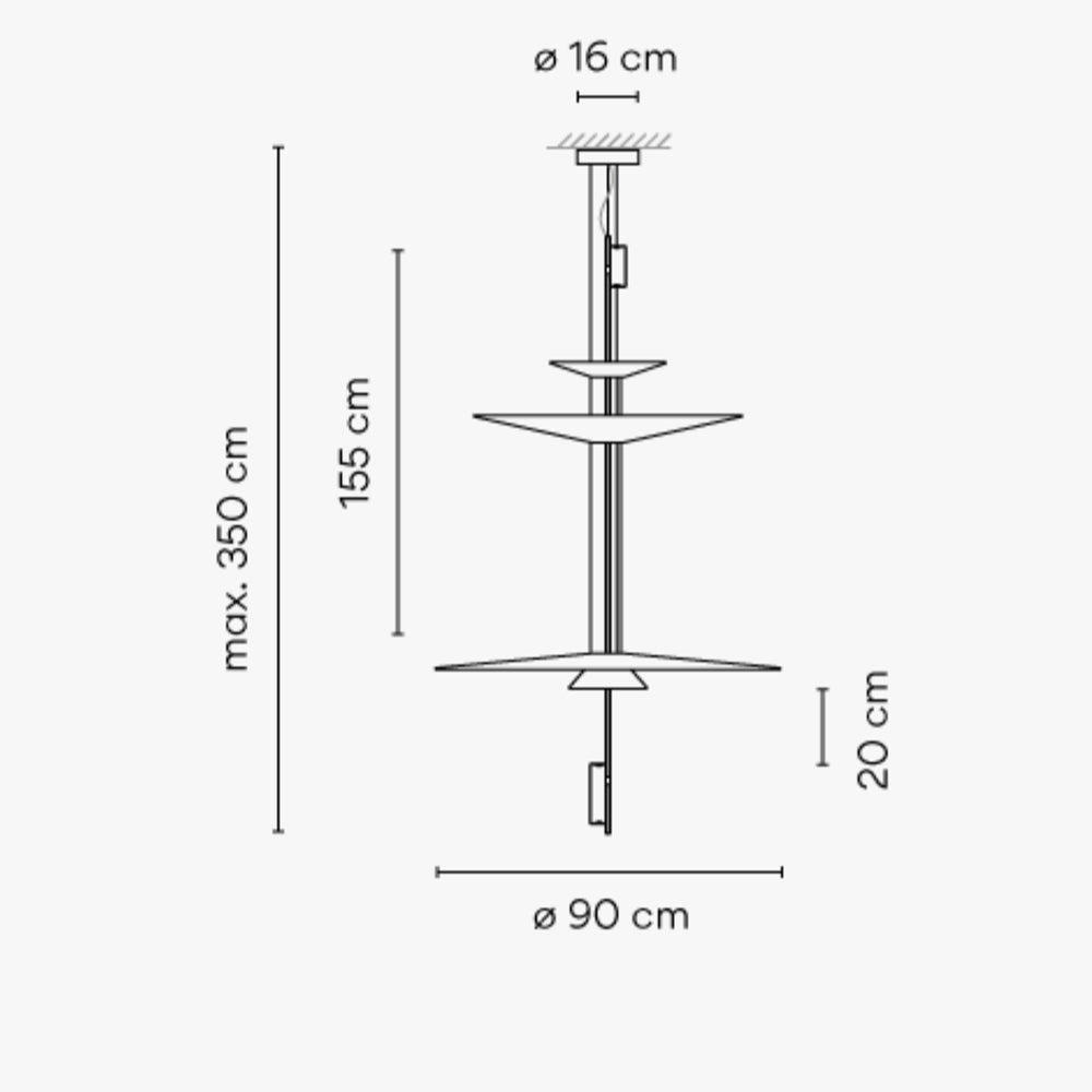 FLAMINGO 1560 - LED dimmable pendant lamp.