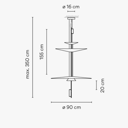 FLAMINGO 1560 - LED dimmable pendant lamp.