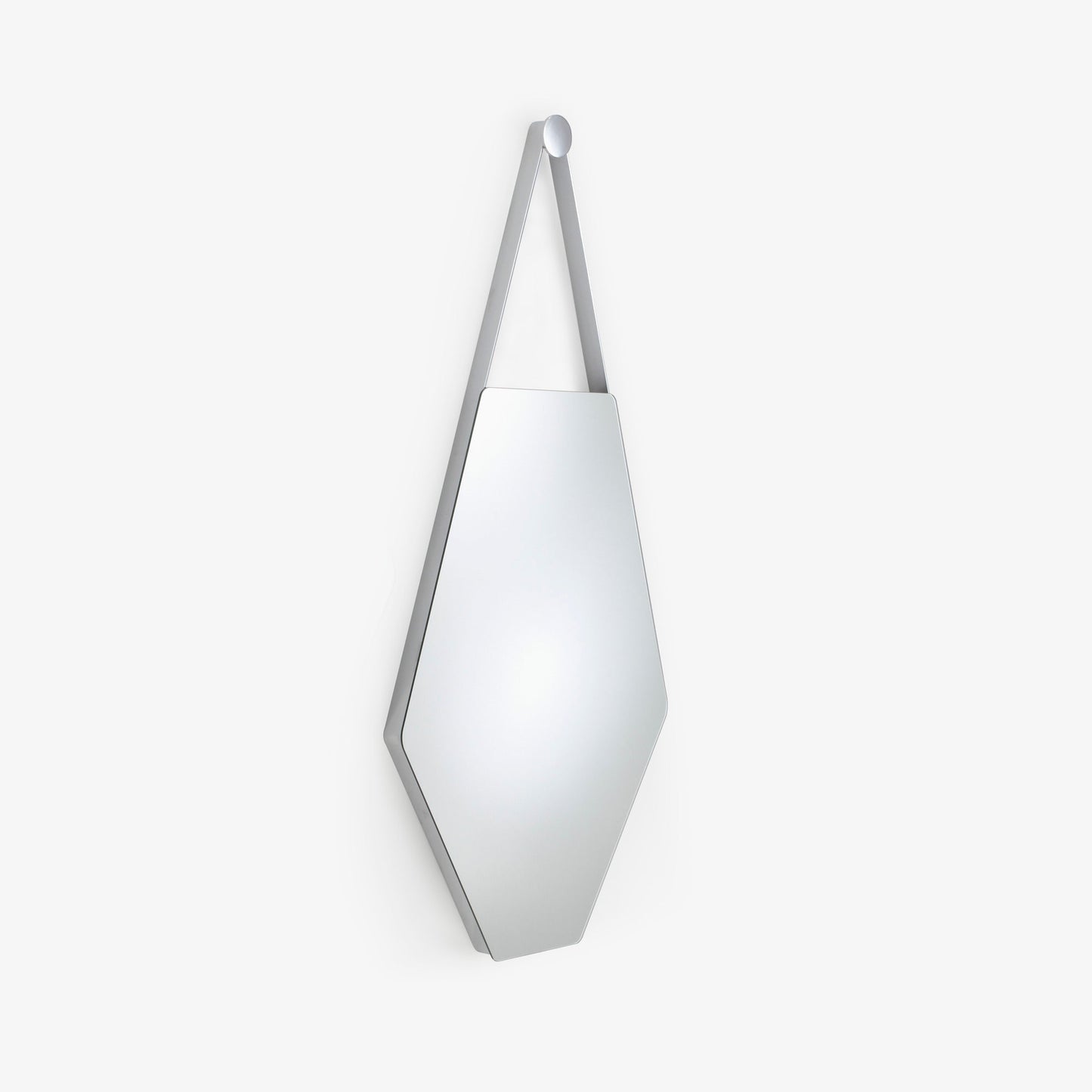 MON BEAU MIROIR - Wall-mounted glass and steel mirror.