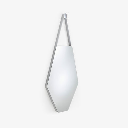 MON BEAU MIROIR - Wall-mounted glass and steel mirror.