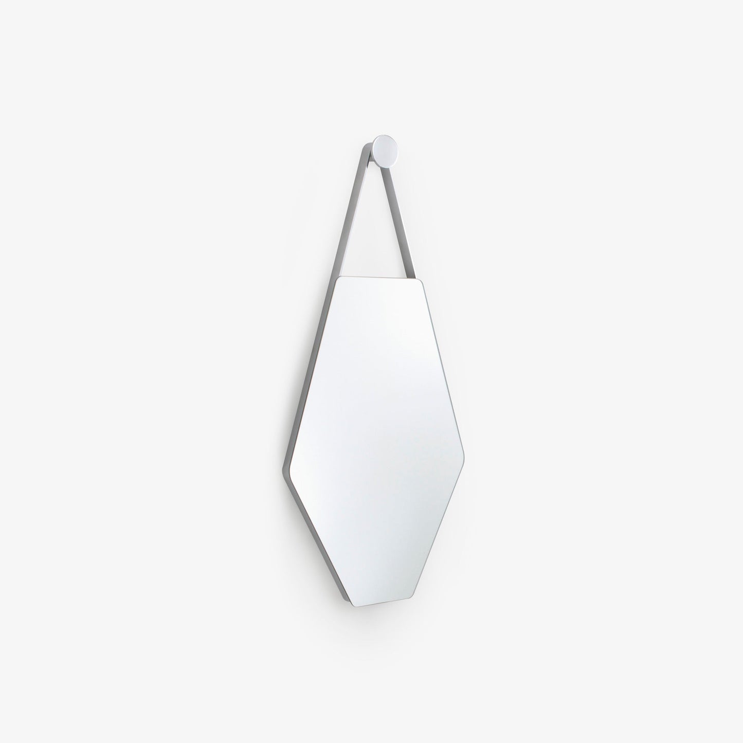 MON BEAU MIROIR - Wall-mounted glass and steel mirror.