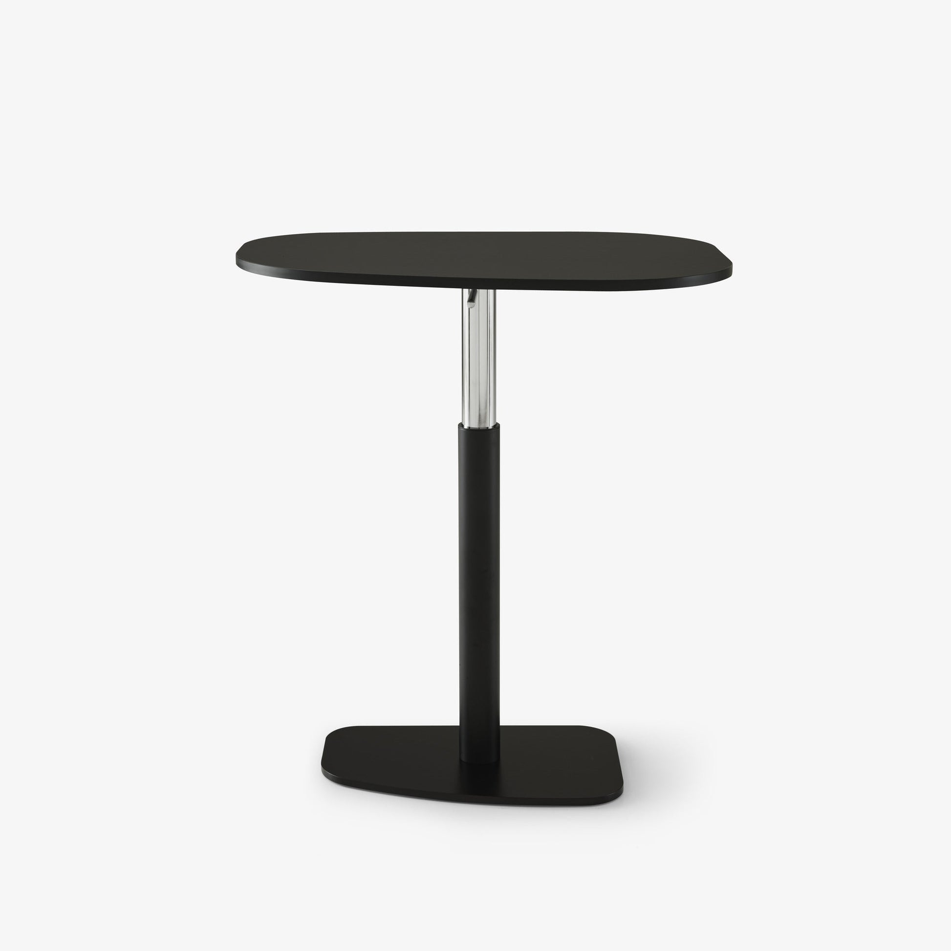 PIAZZA - Height-adjustable steel and wood table.