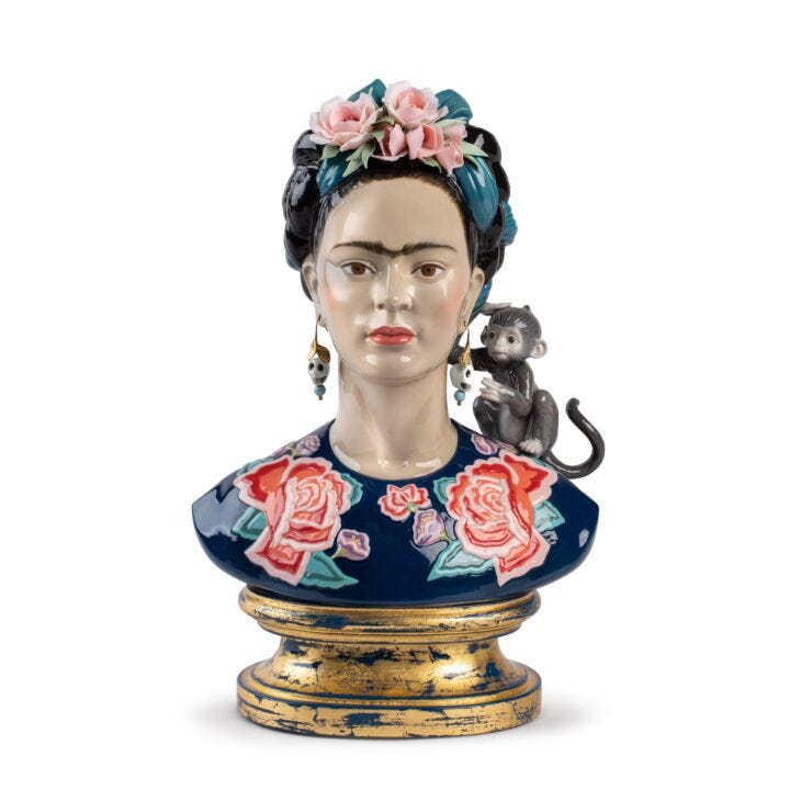 Frida Kahlo Figurine by Lladró #Blue