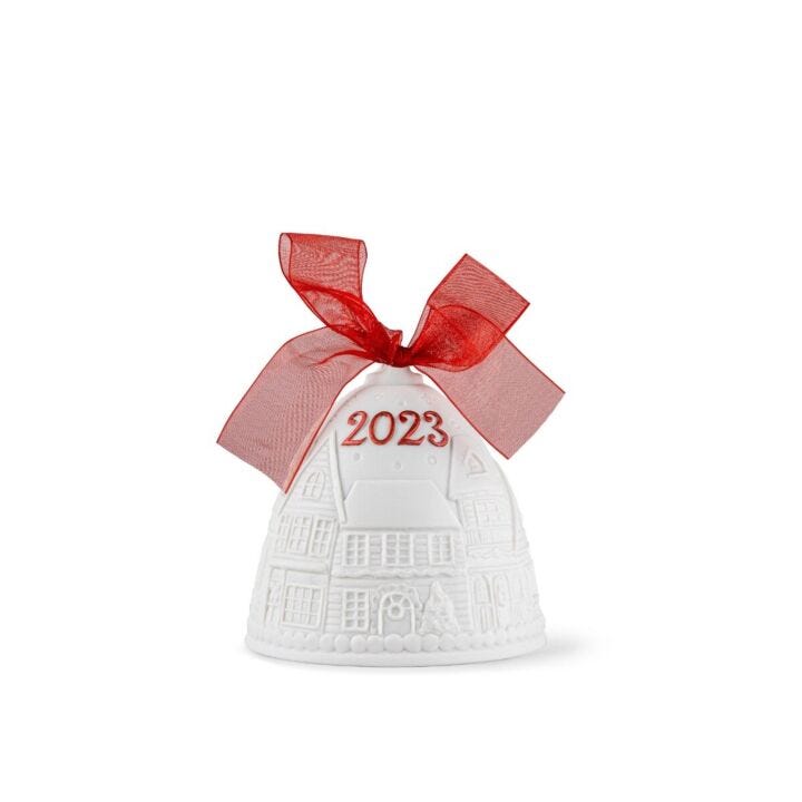 2023 Christmas bell by Lladró #Red