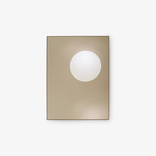 DEMI-TEINTES - Rectangular wall-mounted mirrored glass mirror.