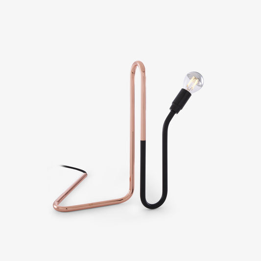 ONDULE - LED copper table lamp.