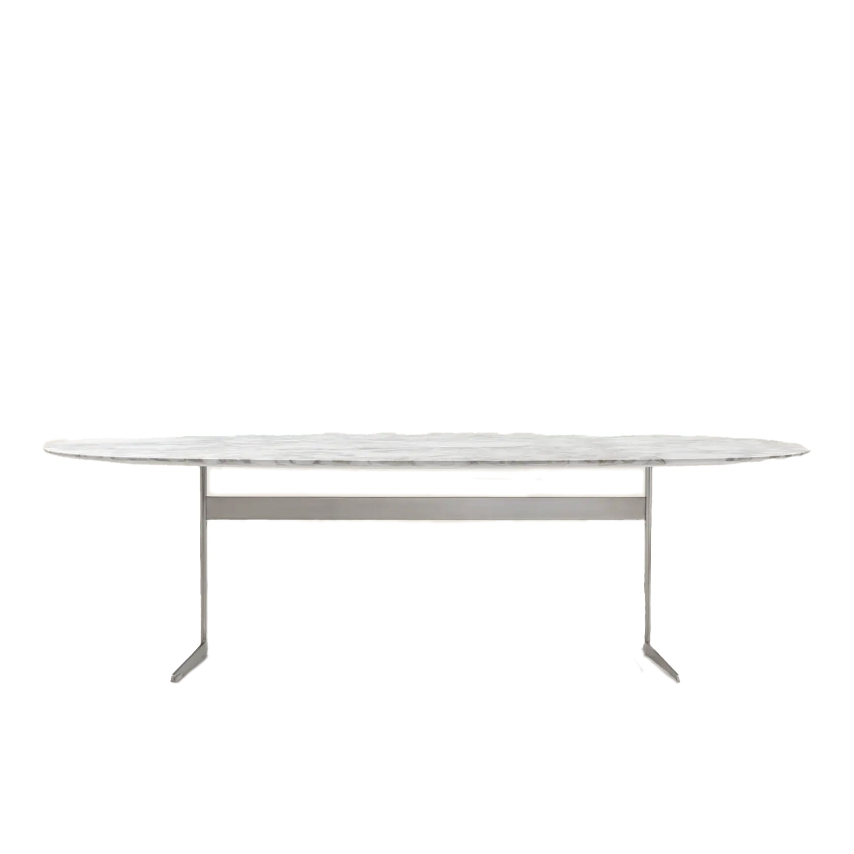 FLY Oval Marble Table (Category - Marble Emperador, Carrara, Marquina, Damasco, Stardust).