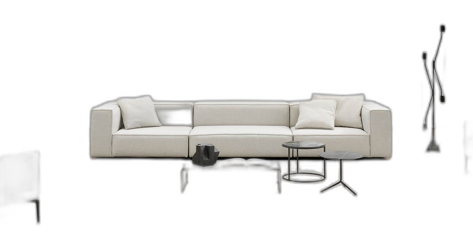 NEOWALL - Sectional sofa with removable cover