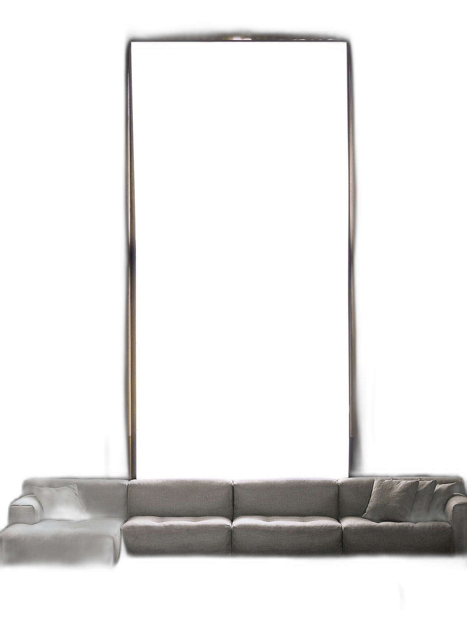 SOFTWALL - Double bed with upholstered headboard