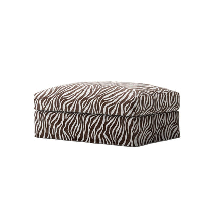 Decotique Le Grand Air Footstool Zebra/Brown/White