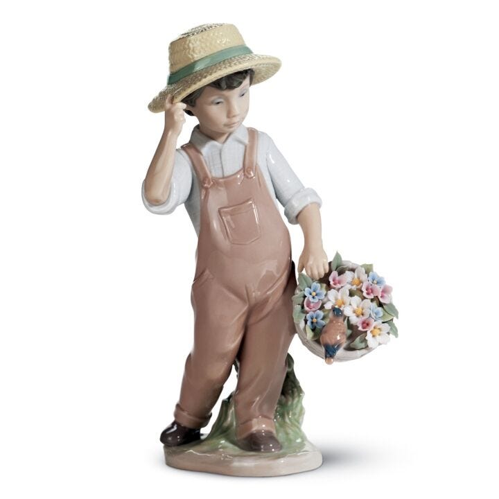 My Happy Friend Boy Figurine by Lladró