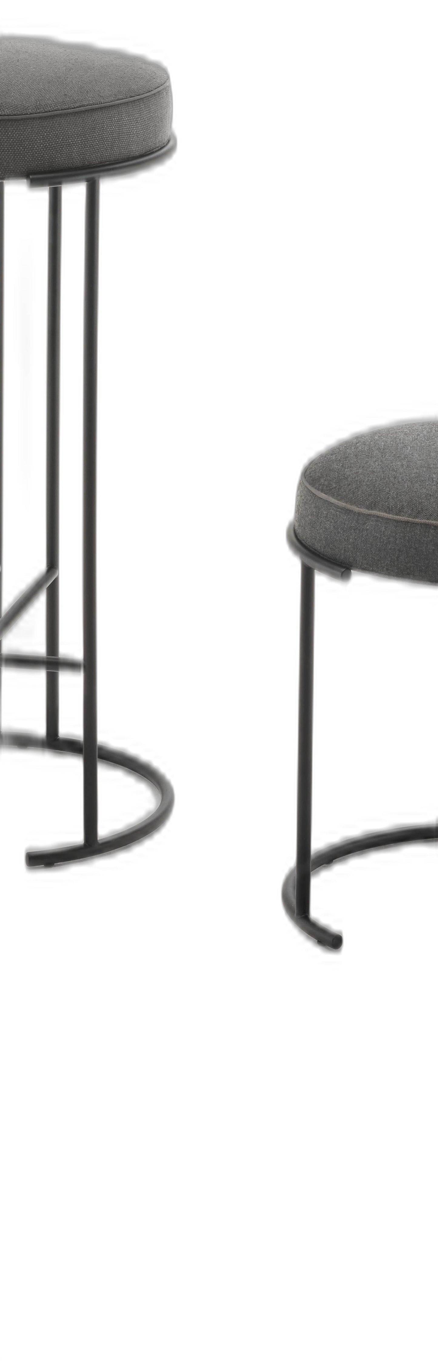 NINA - Low fabric stool