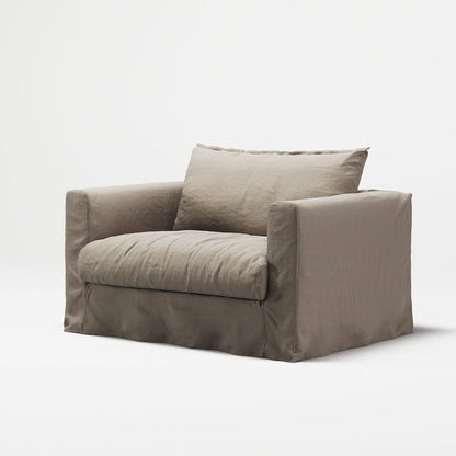 Decotique Le Grand Air Nou Loveseat Armchair Savage Linen