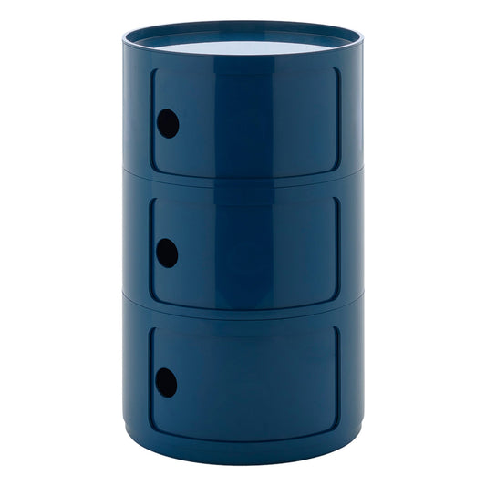 Componibili Big storage unit, 3 modules, blue