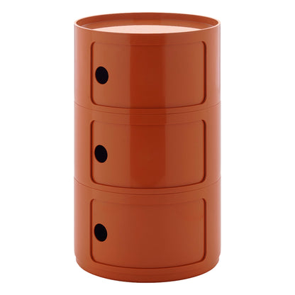 Componibili Big storage unit, 3 modules, orange