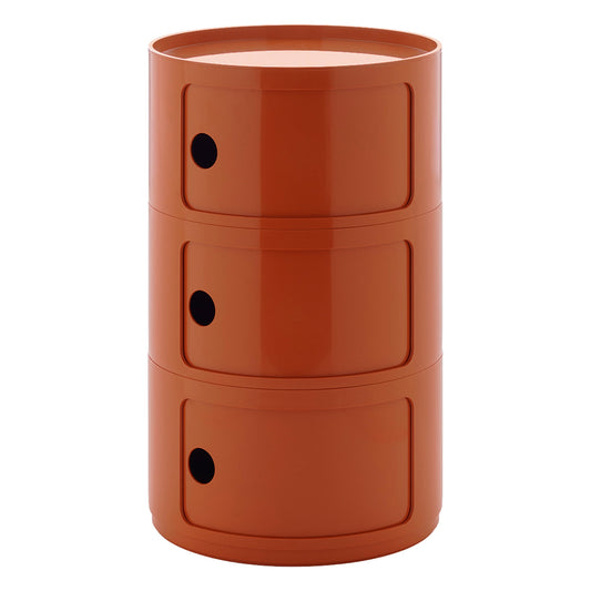 Componibili Big storage unit, 3 modules, orange