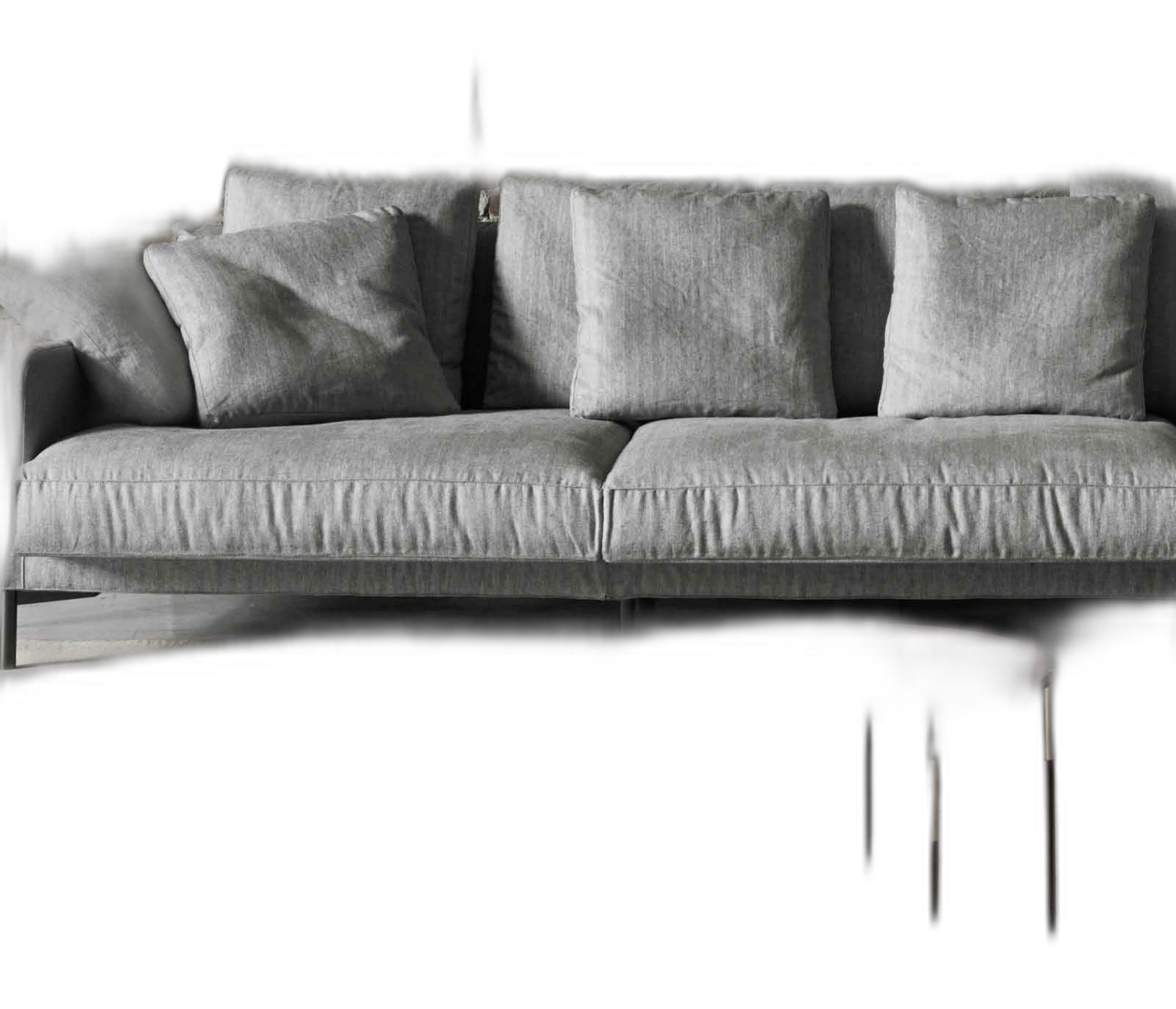 DUMAS - Leather armchair with removable cover