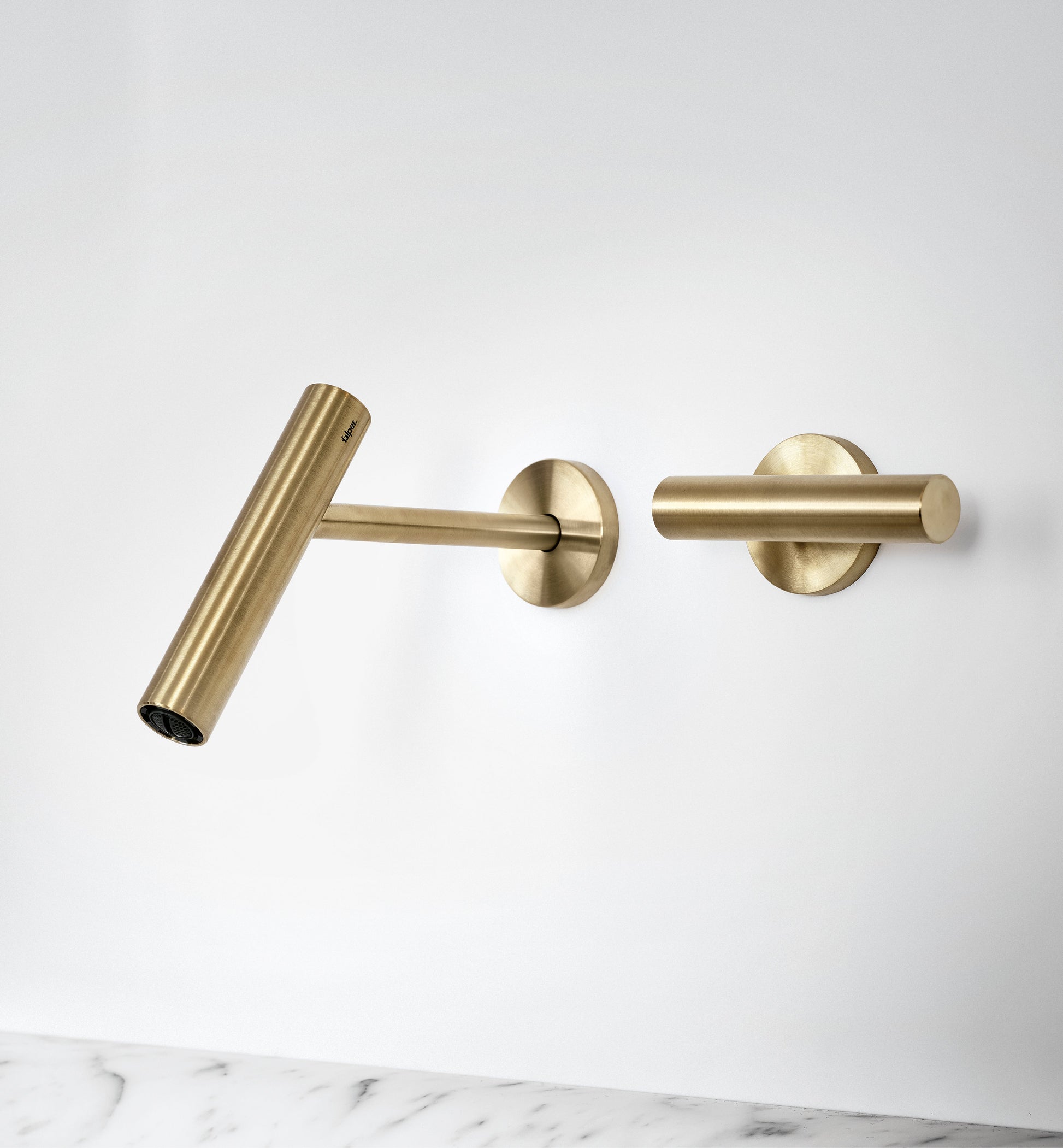 CILINDRO - 2 hole wall-mounted washbasin tap by Falper
