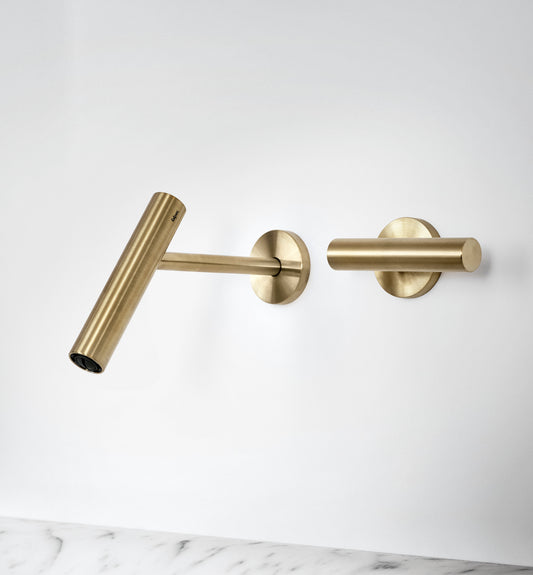 CILINDRO - 2 hole wall-mounted washbasin tap by Falper