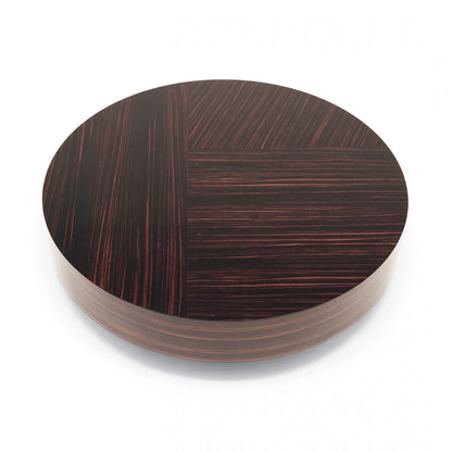 Gemini - Low Round Ebony Coffee Table by Misuraemme