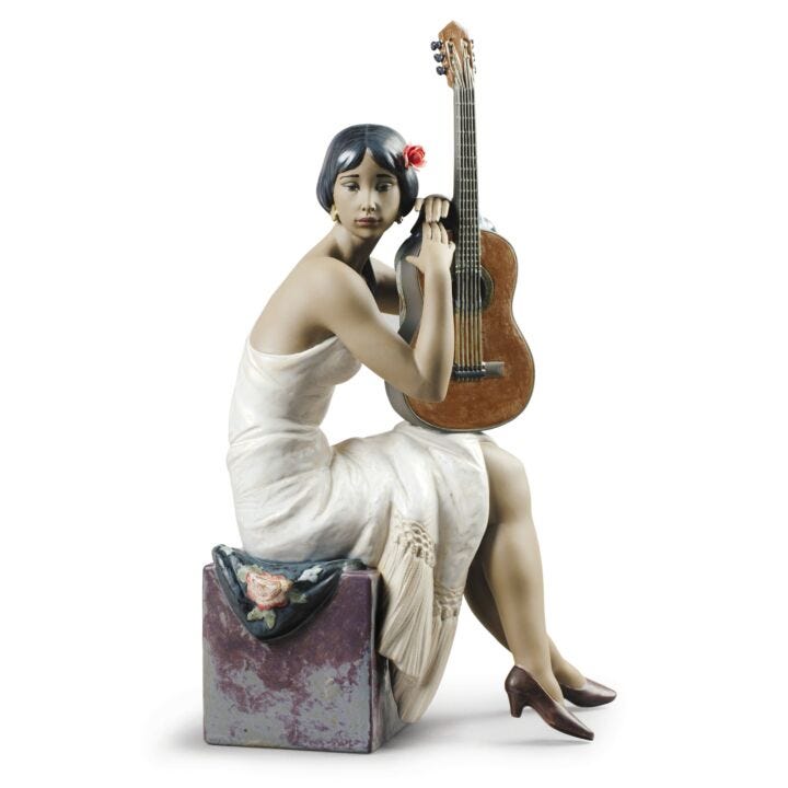 The Flamenco Singer Woman Figurine by Lladró
