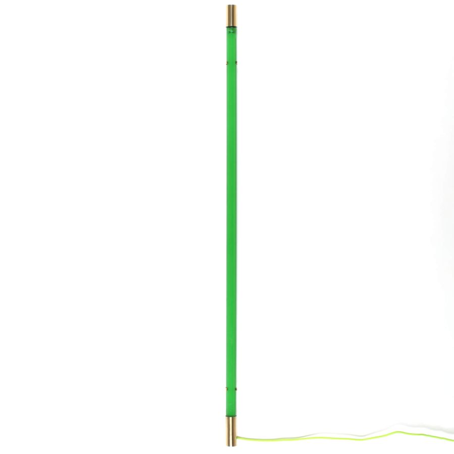 LED Floor/Wall Lamp Linea Golden End by Seletti #Green