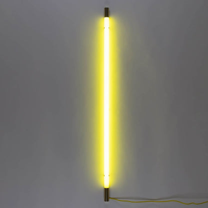 LED Floor/Wall Lamp Linea Golden End by Seletti #Yellow