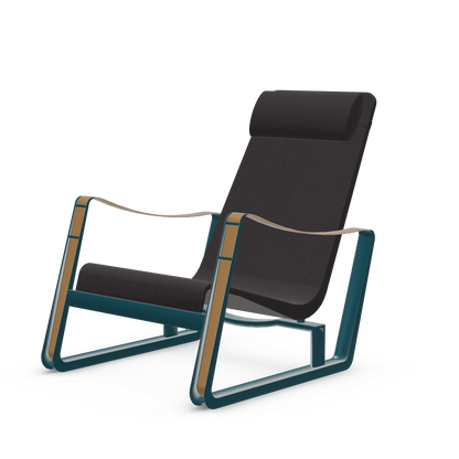 Cite Lounge Chair (Prouve Bleu Dynastie powder-coated (smooth)) by Vitra