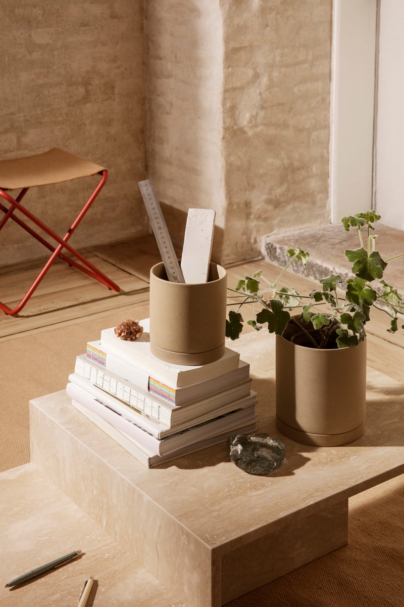Distinct coffee table, travertine