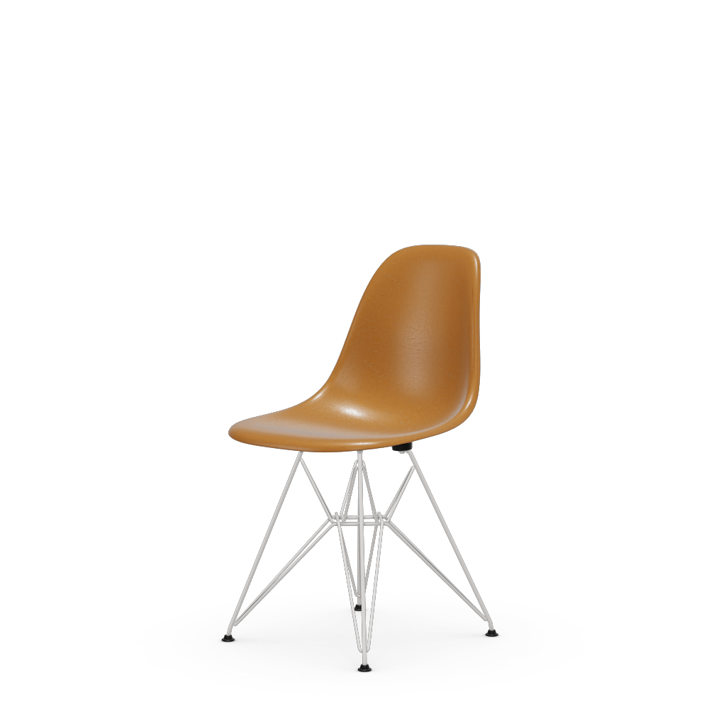 Eames Fiberglass Side Chair DSR (without upholstery).