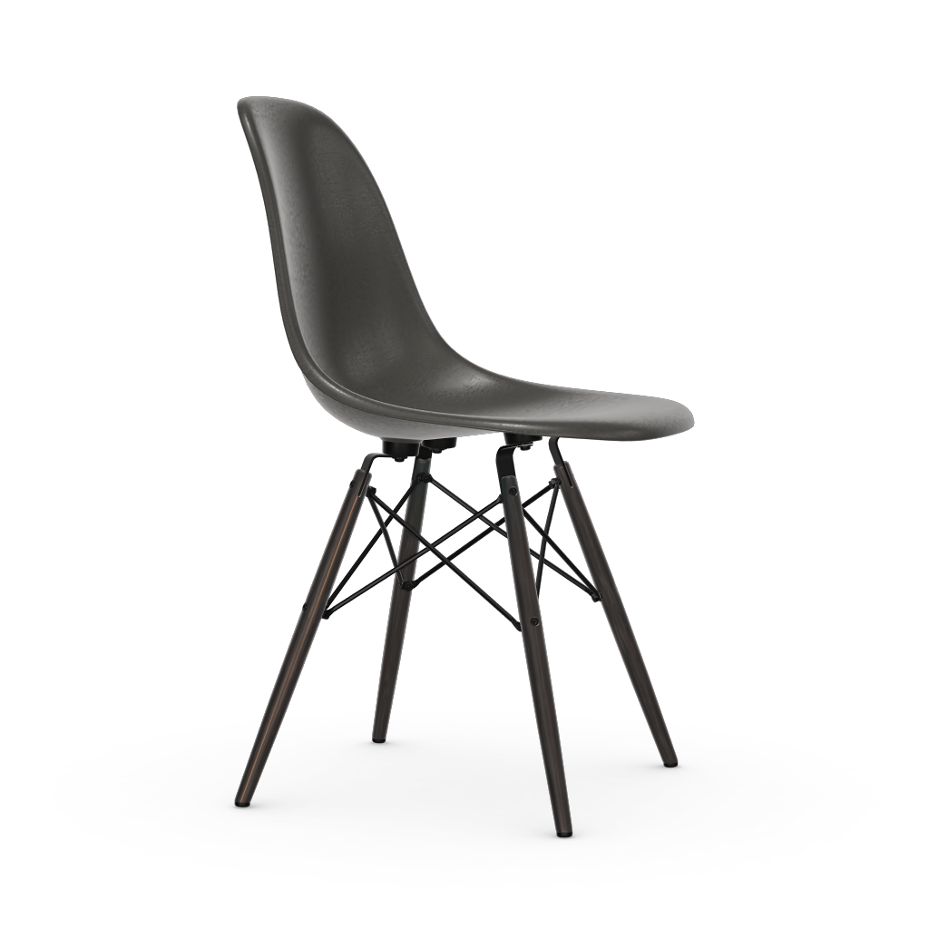 Eames Fiberglass Side Chair DSW (without upholstery).