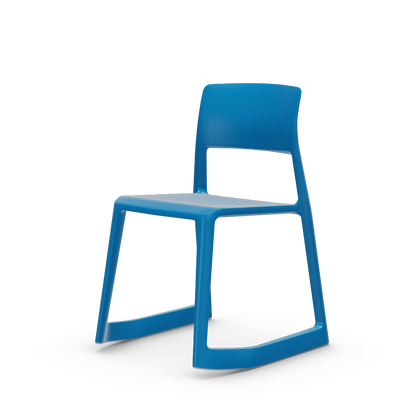 Tip Ton - solid plastic chair with a forward-tilt.