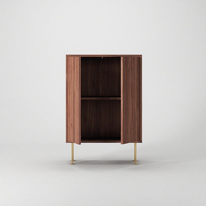 Decotique Vogue 64 Cabinet Walnut/Brass