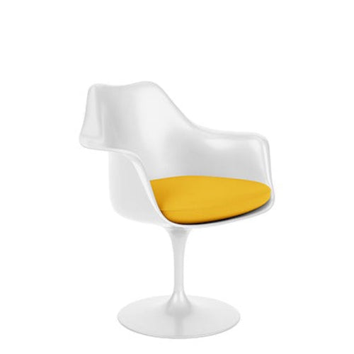[Domestic Stock] Saarinen Tulip Armchair with Fabric Seat - Tulip Armchair with Fabric Seat Cushion