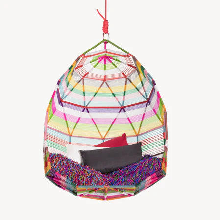 TROPICALIA - Technopolymer garden hanging chair.