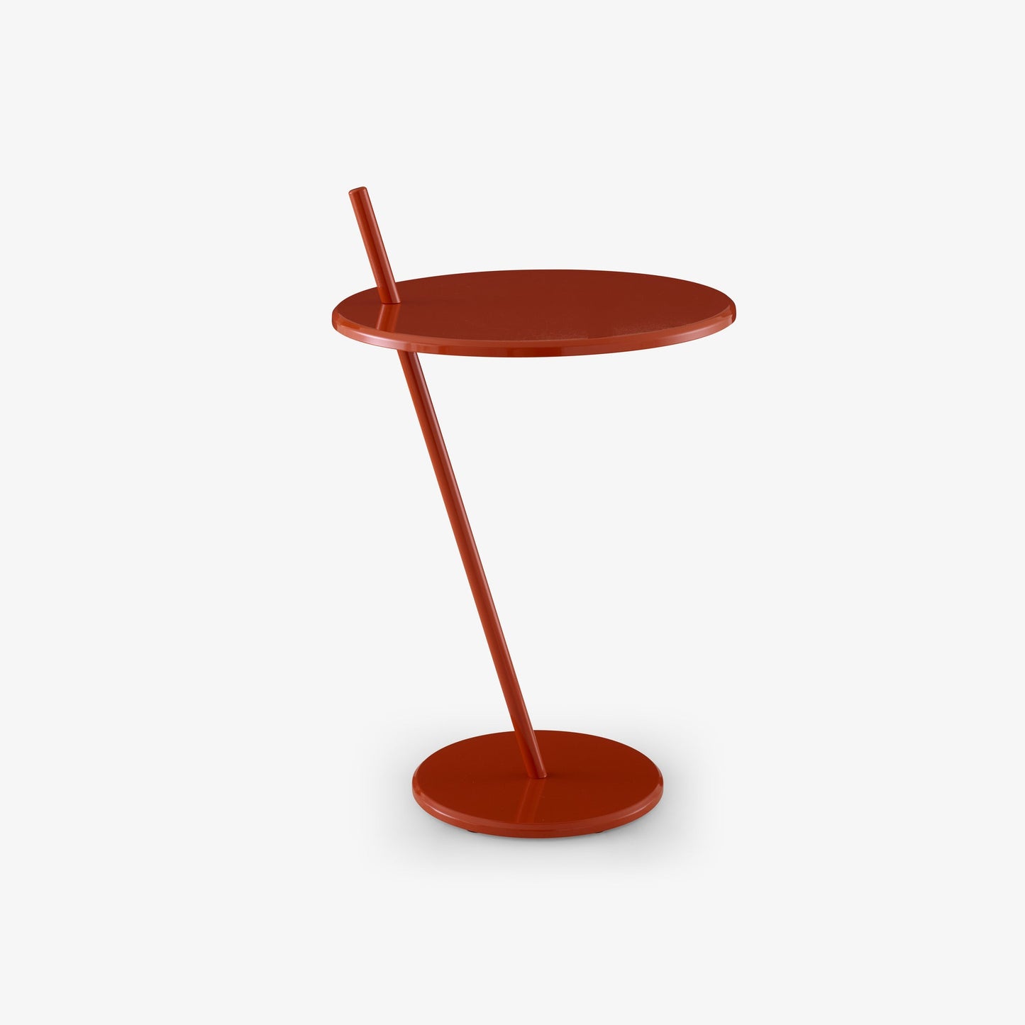 GOOD EVENING - Round steel high side table.
