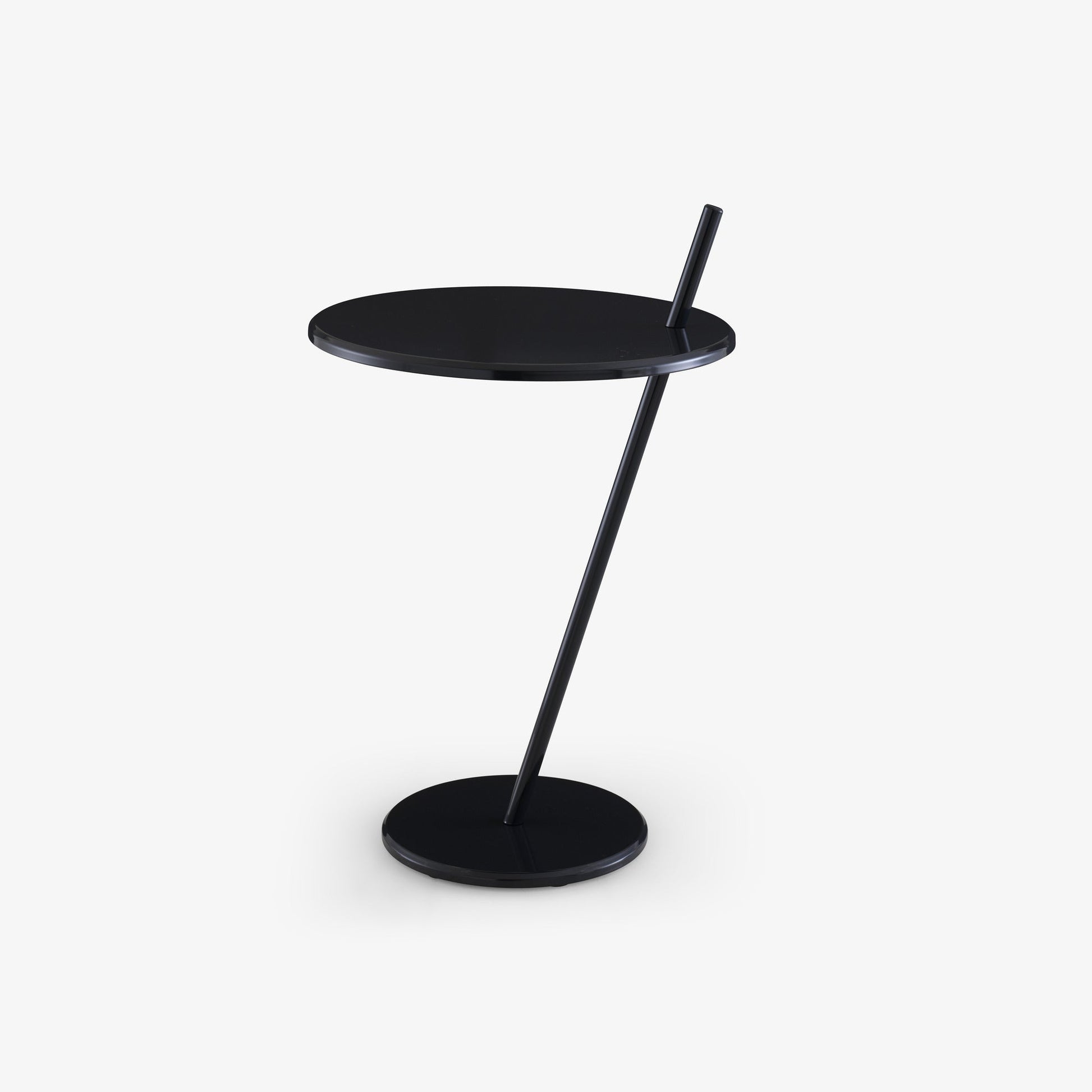 GOOD EVENING - Round steel high side table.