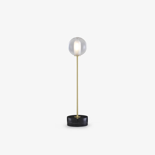 CALOT - Table lamp with marble base and glass shade.