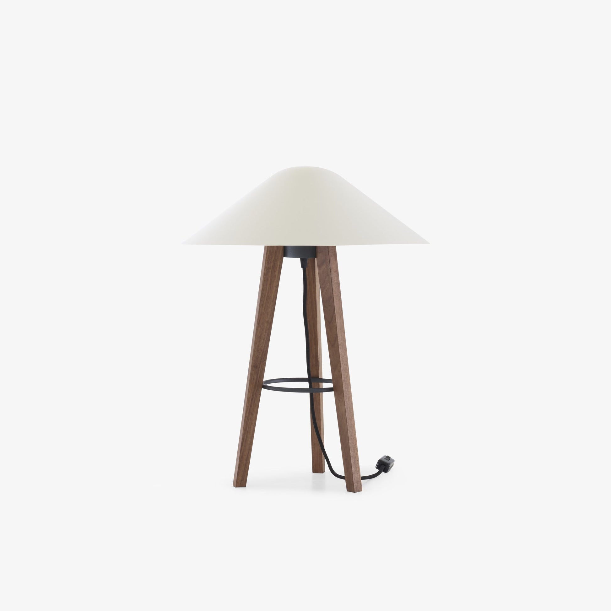 MELUSINE - LED steel and wood table lamp.