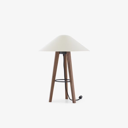 MELUSINE - LED steel and wood table lamp.