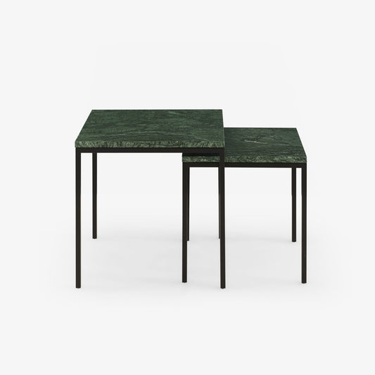 AMADORA - Square marble coffee table.