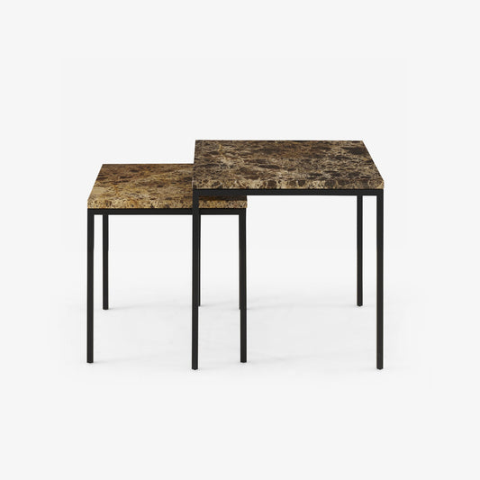 AMADORA - Square marble coffee table.