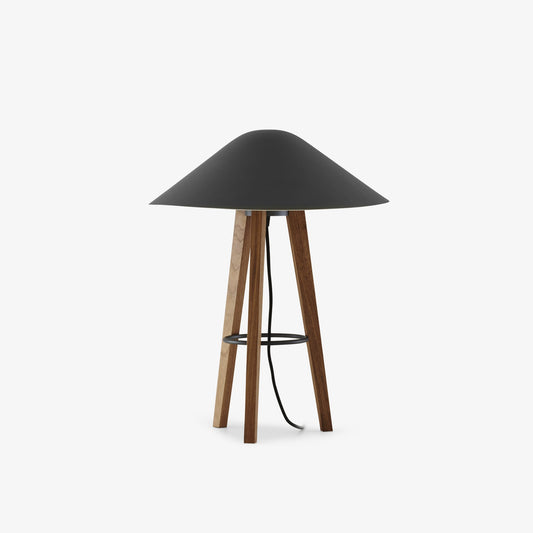 MELUSINE - LED steel and wood table lamp.