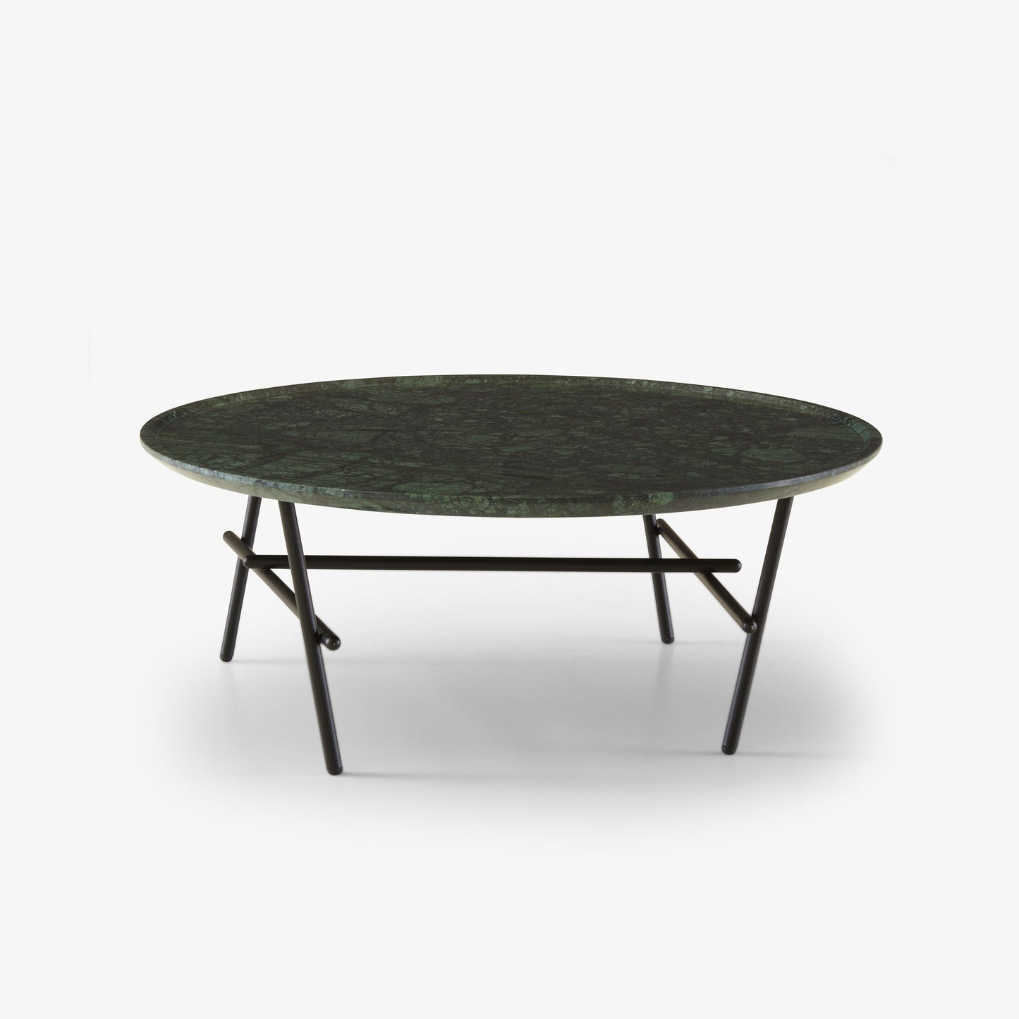YURAGI - Low round marble coffee table.