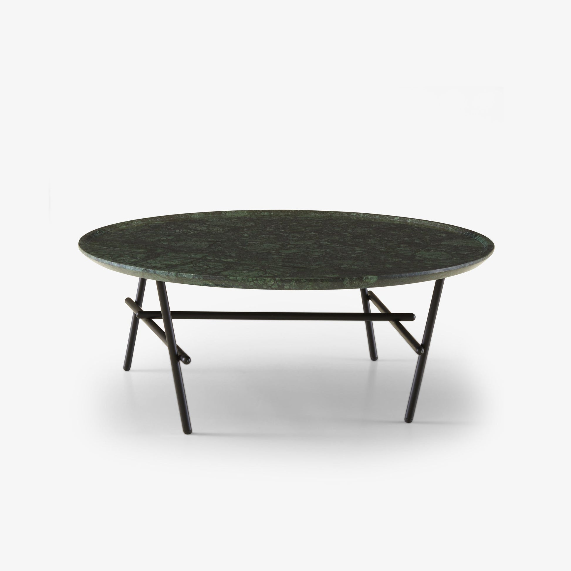 YURAGI - Low round marble coffee table.